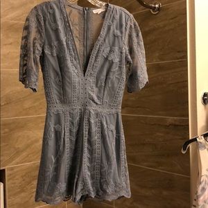 Cute blue spring romper!